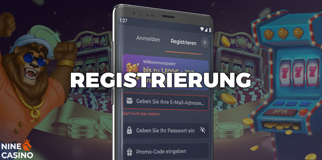 Die Registrierung eines Kontos in der Ninecasino -Anwendung ist schnell und einfach.